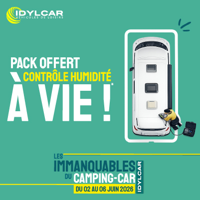 Pack camping-car Idylcar 1️⃣ : contrôle humidité à vie offert*